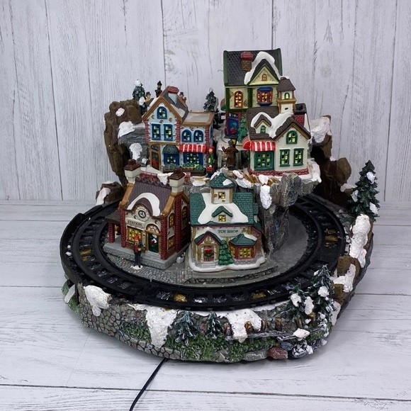Vintage Christmas Holiday Vintage Christmas Village Decor With